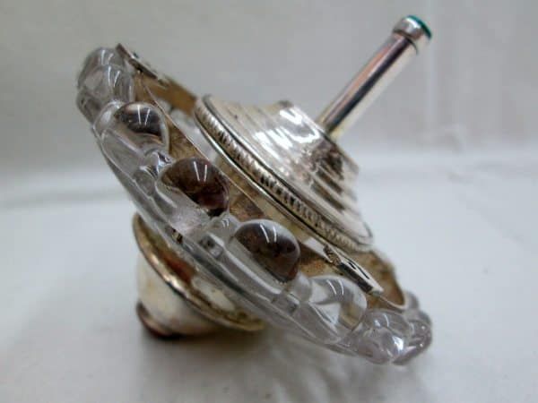 Hanukah Dreidel Silver Crystal - Image 2