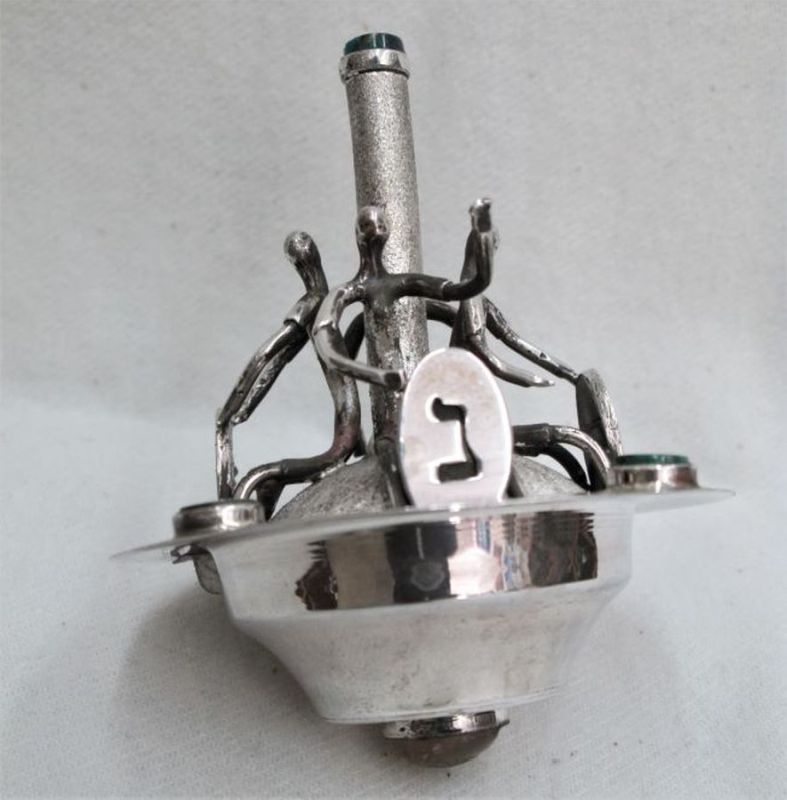 Chanuka Dreidel Four Men - Image 6