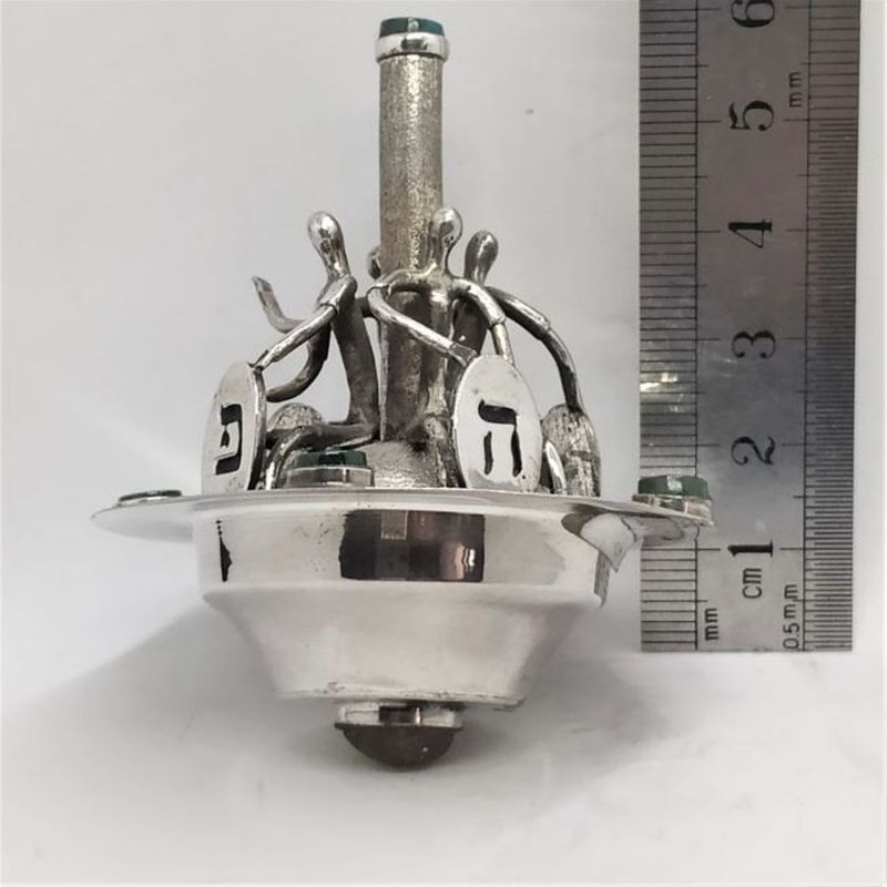 Chanuka Dreidel Four Men - Image 9