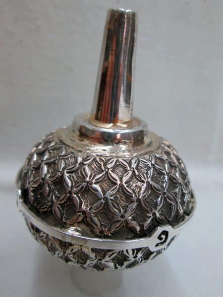 Hanukah Sevivon Silver Embossed