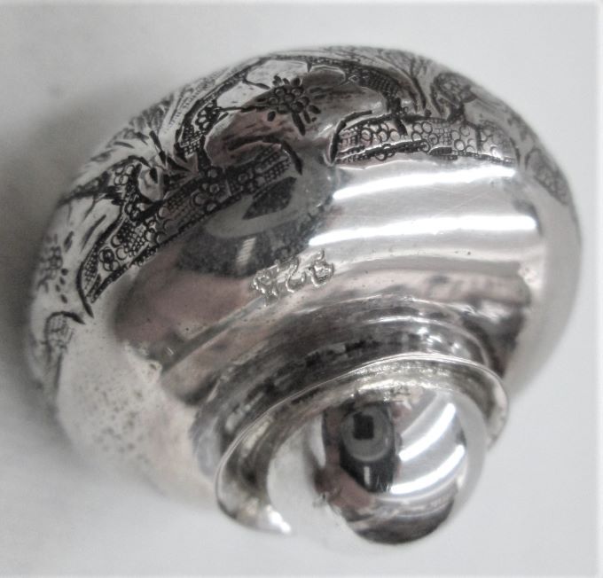 Hanukah Dreidel Silver Hammered - Image 8