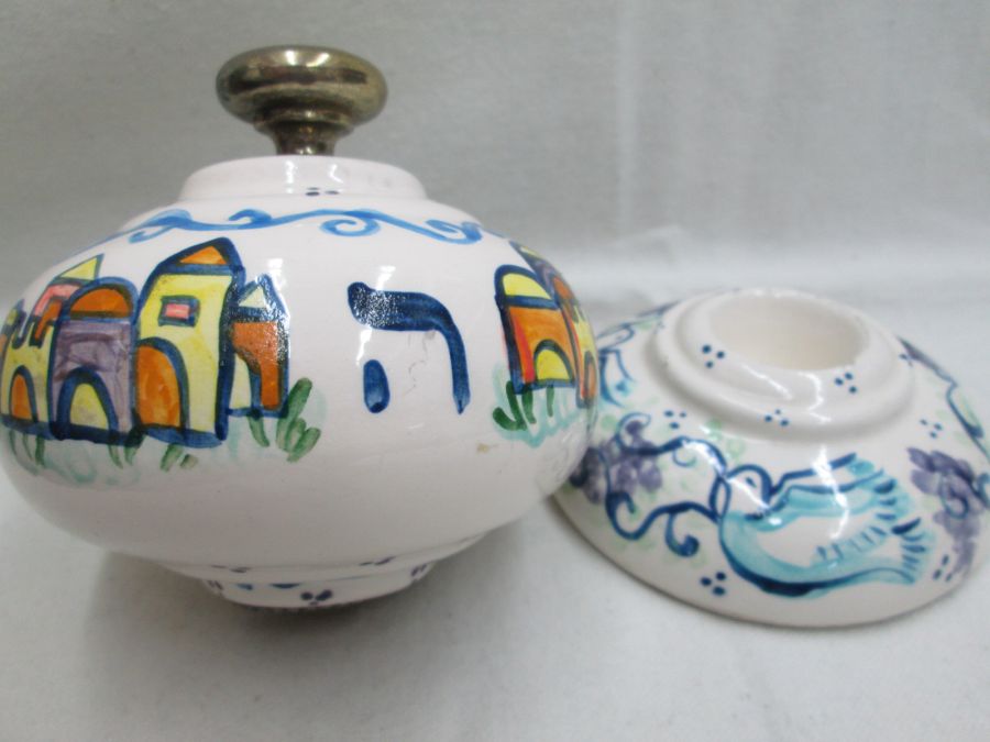 Hanukah Dreidel Ceramic Hurwitz* - Image 4