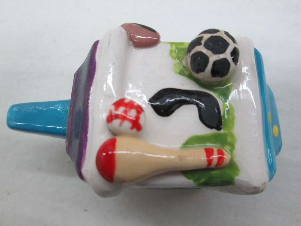 Hanukah Dreidel Ceramic Child - Image 2