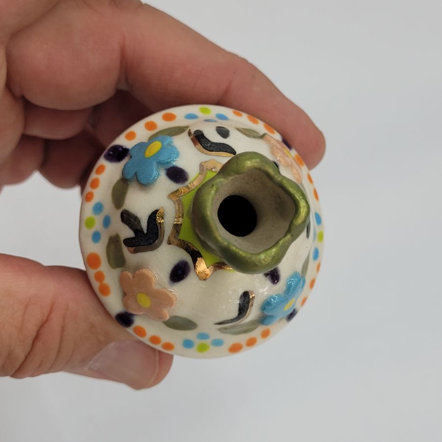 Hanukah Dreidel Ceramic Garlic - Image 7