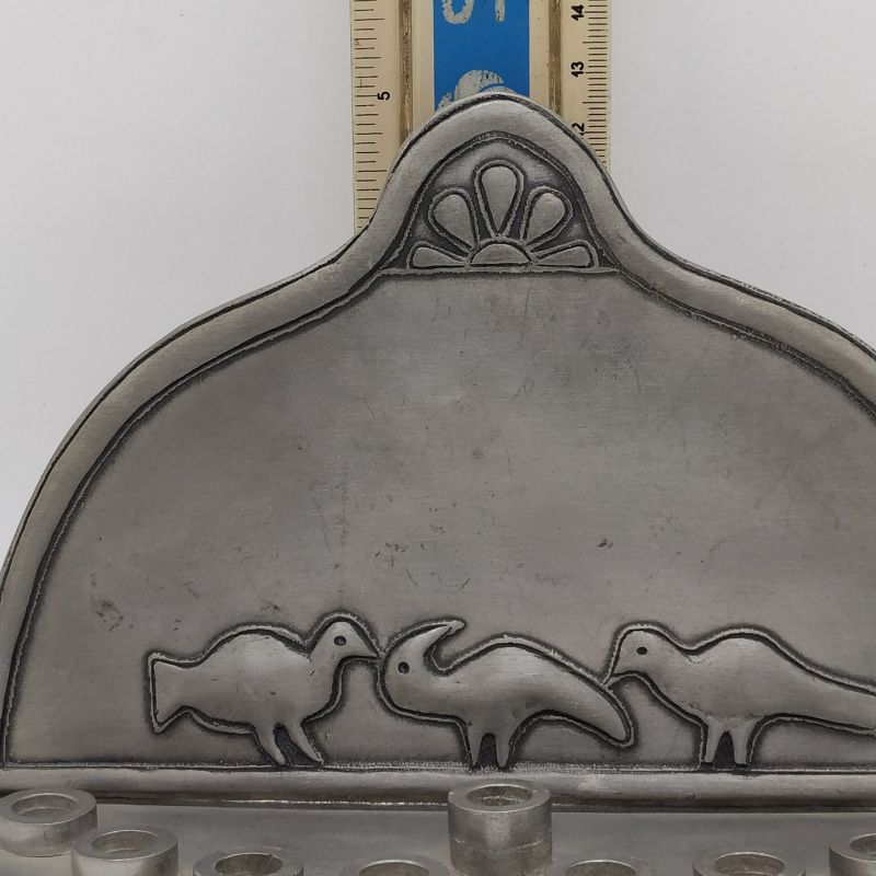 Menorah Pewter Three Doves - Image 6