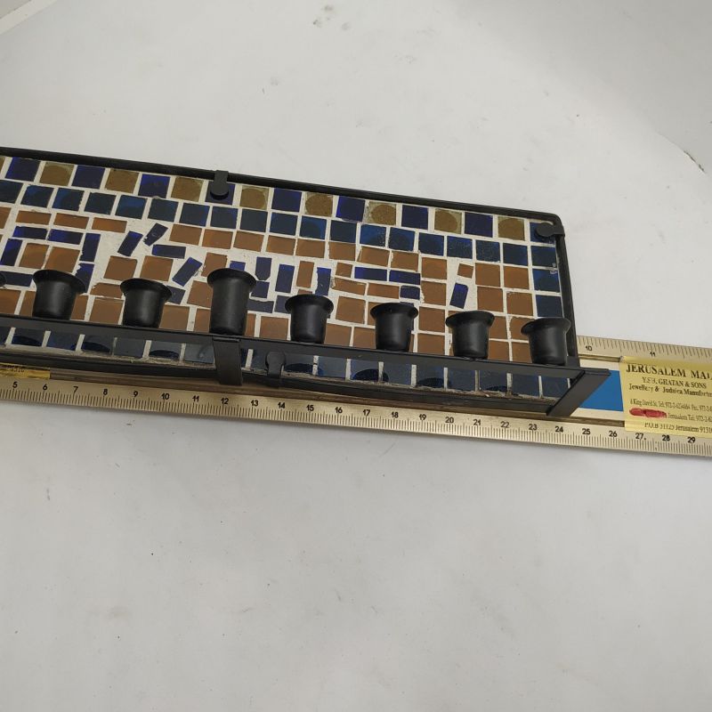 Hanukkah Menorah Mosaic Vintage - Image 5