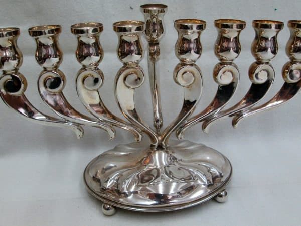 Silver Menorah Modern Design* - Image 3