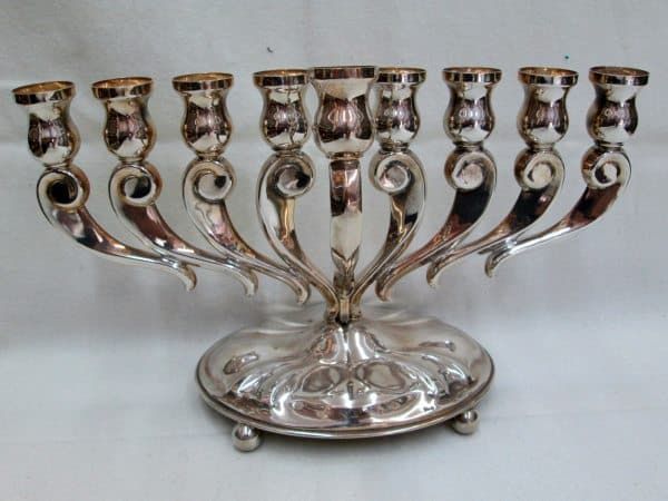 Silver Menorah Modern Design* - Image 4