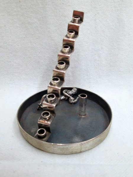 Silver Menorah Jacob's Dream - Image 2