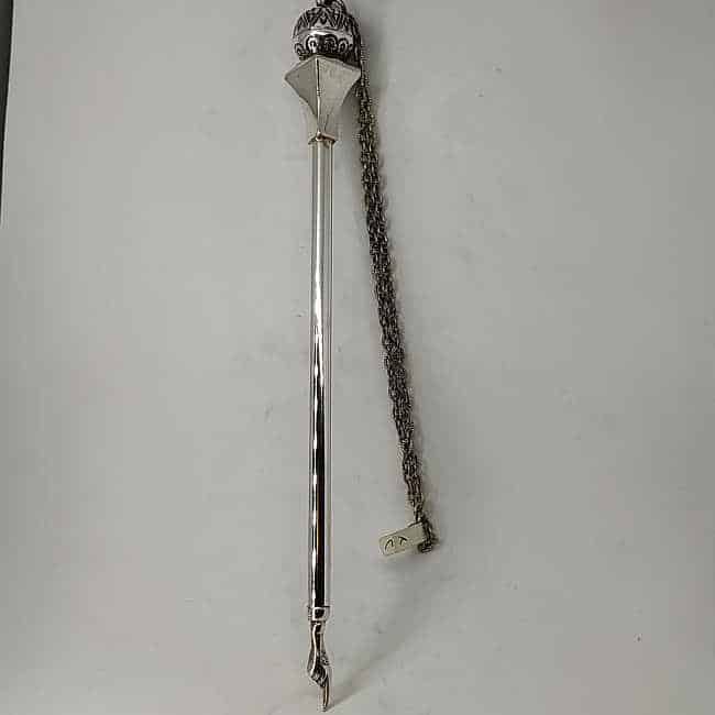 Sterling Silver Torah Yad Pointer Pomegranate. You can also order a Bar or Bat Mitzva Torah pointer with the kid’s name engraved in Hebrew .