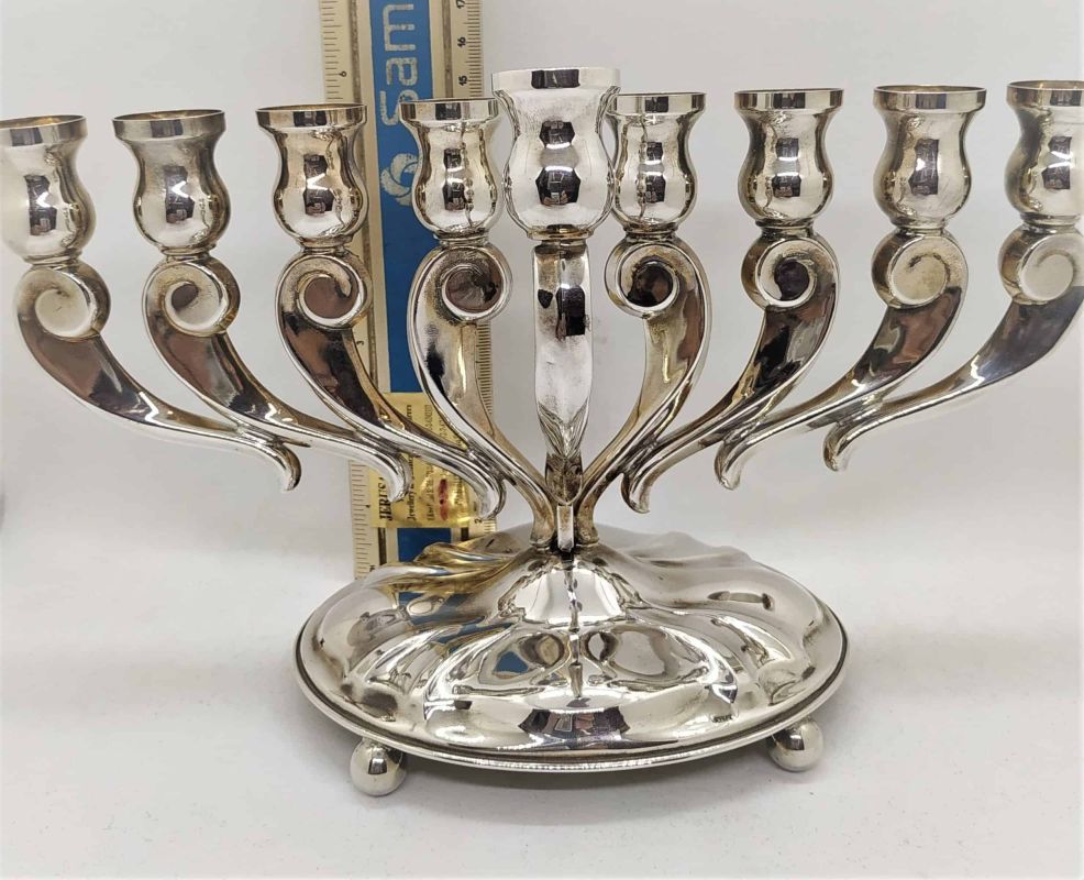 Silver Menorah Modern Design* - Image 9