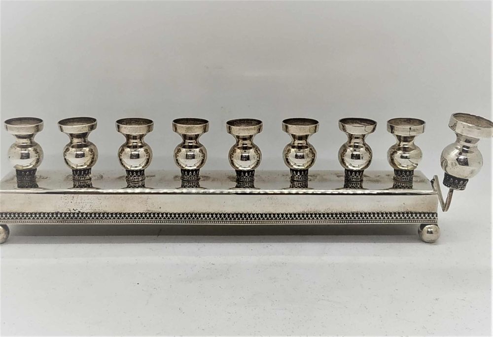 Silver Menorah Yemenite Filigree - Image 4