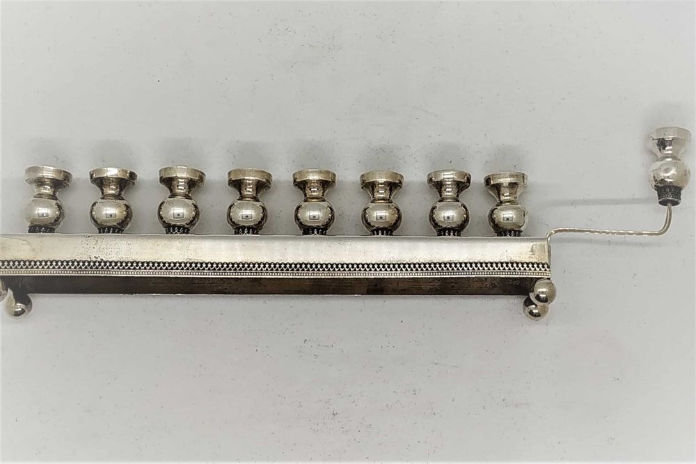 Silver Menorah Yemenite Filigree - Image 5