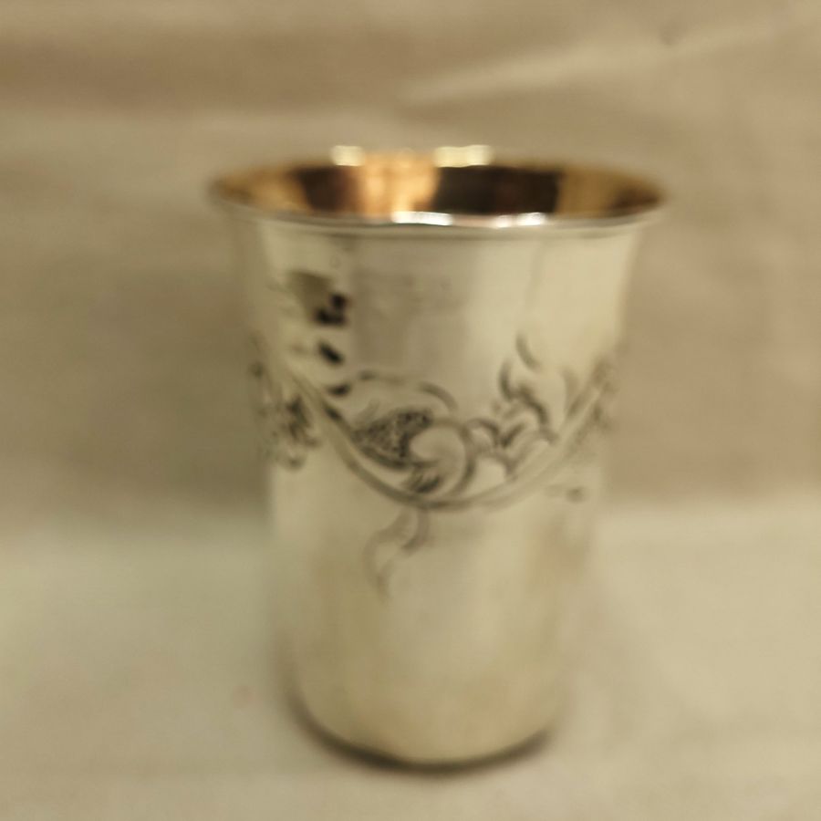 Kiddush chalice floral engravings - Image 6