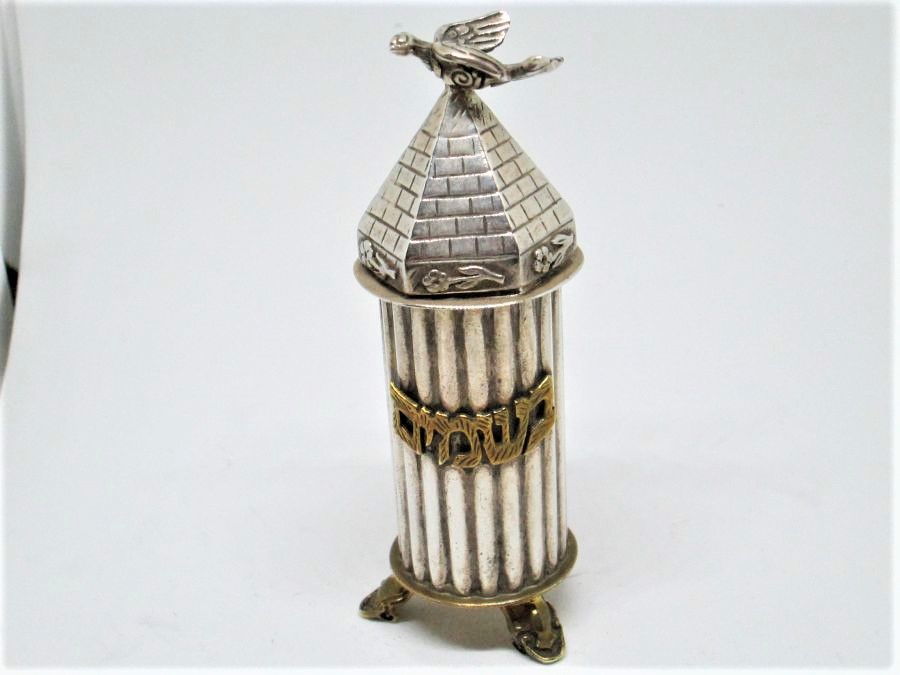 Silver Brass Spice Box - Image 3