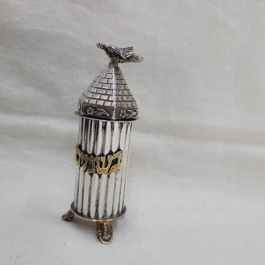 Silver Brass Spice Box - Image 4