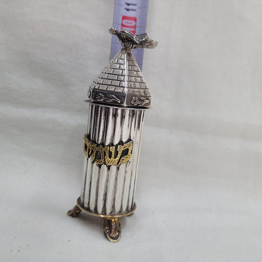 Silver Brass Spice Box - Image 5