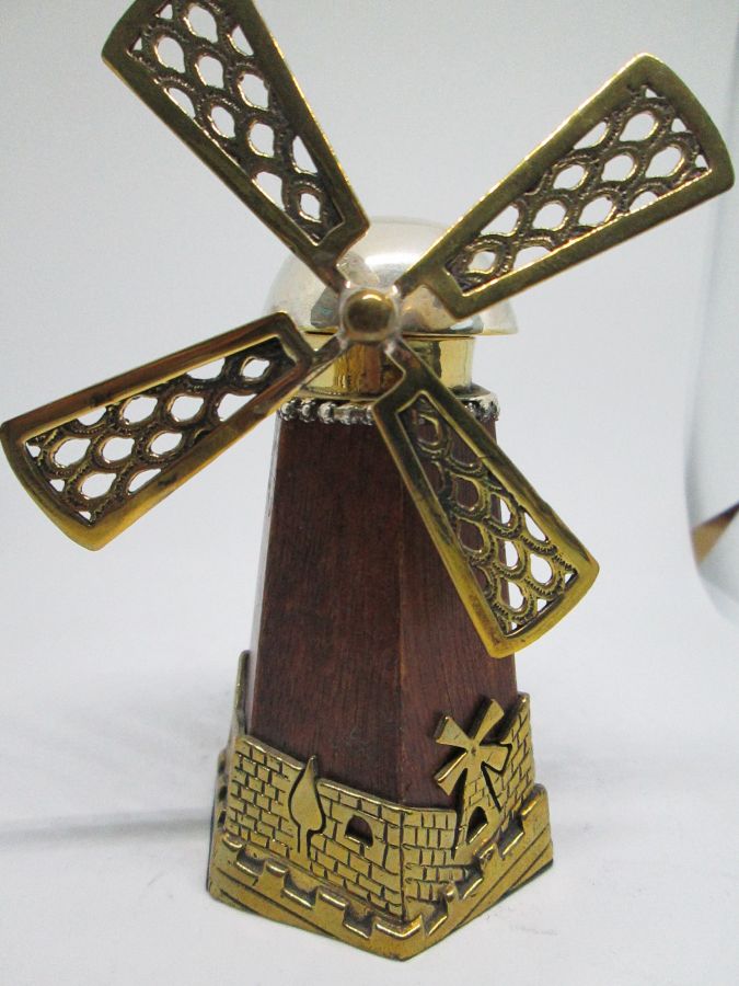 Havdalah Box Windmill Brass* - Image 3