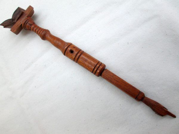 Wood Torah Yad Pointer Prayer Book handmade carved natural wood by Y. Brauda . A Torah pointer with prayer book stander design .