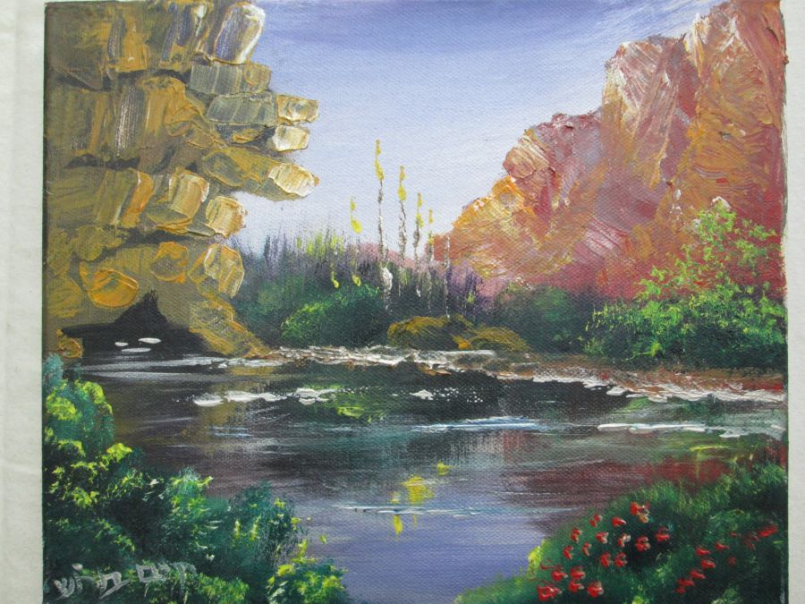 Oil Painting Jordan River* - Image 3