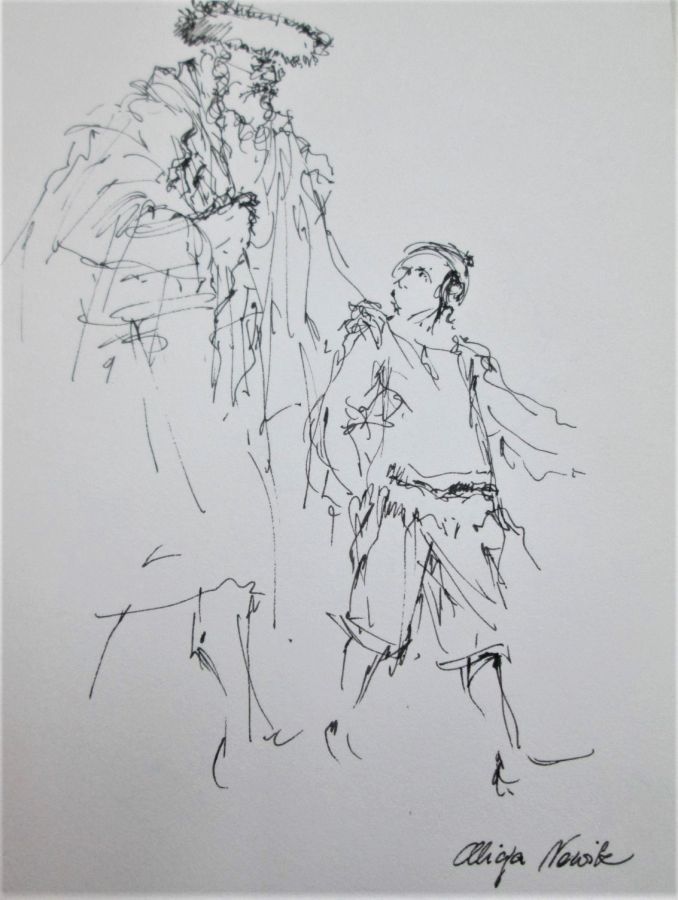 Father Son Walking Painting - Image 3