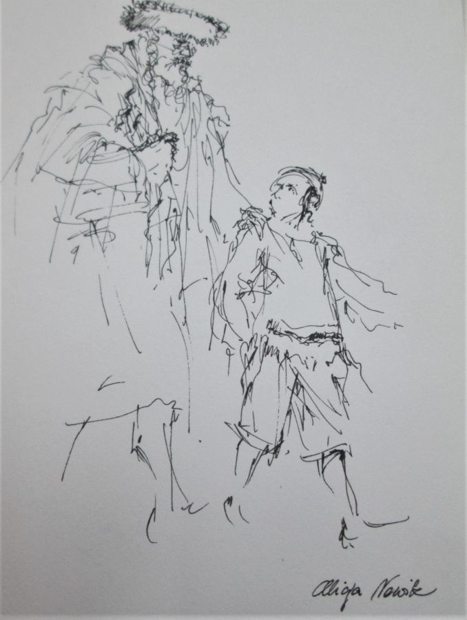 Father Son Walking Painting - Image 4