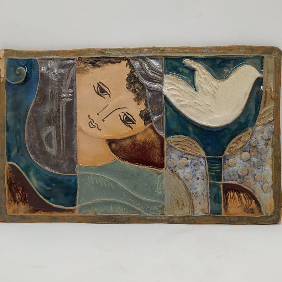 White dove peace tile - Image 10