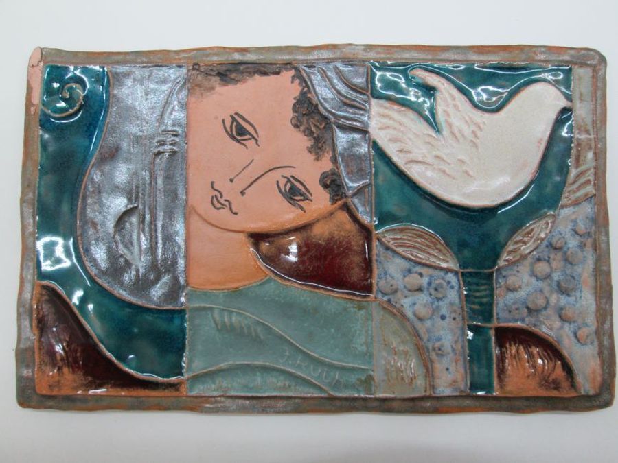 White dove peace tile - Image 3