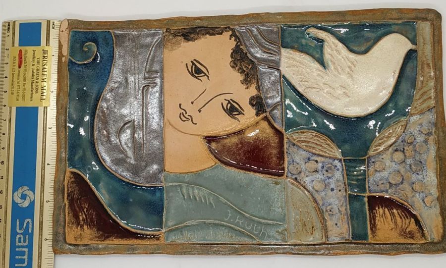 White dove peace tile - Image 7
