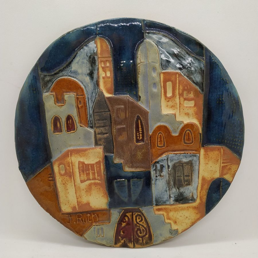 Jerusalem view round tile - Image 3