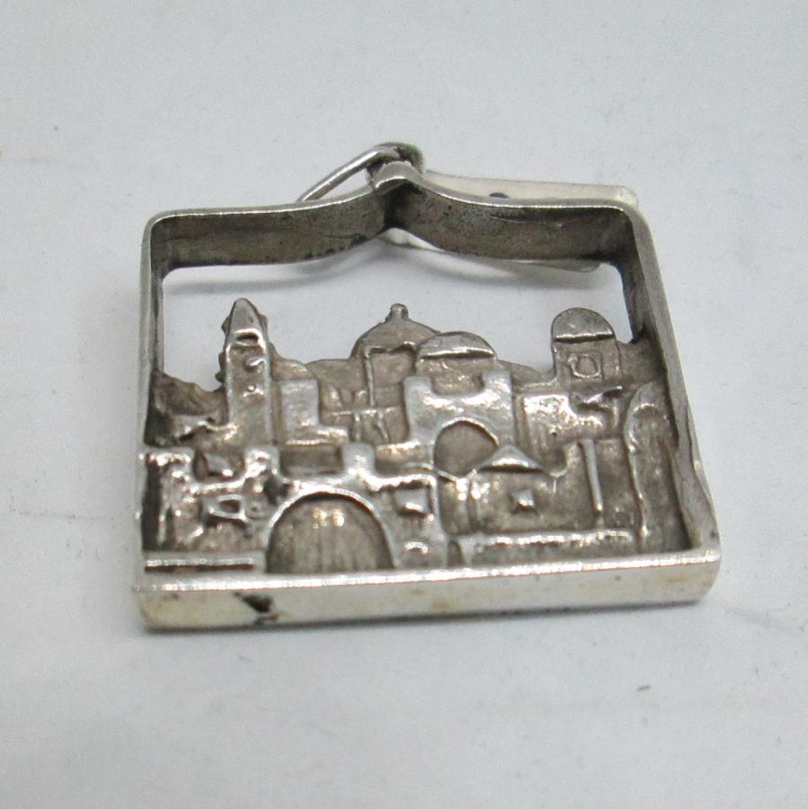 Silver Jerusalem Panorama Pendant - Image 3