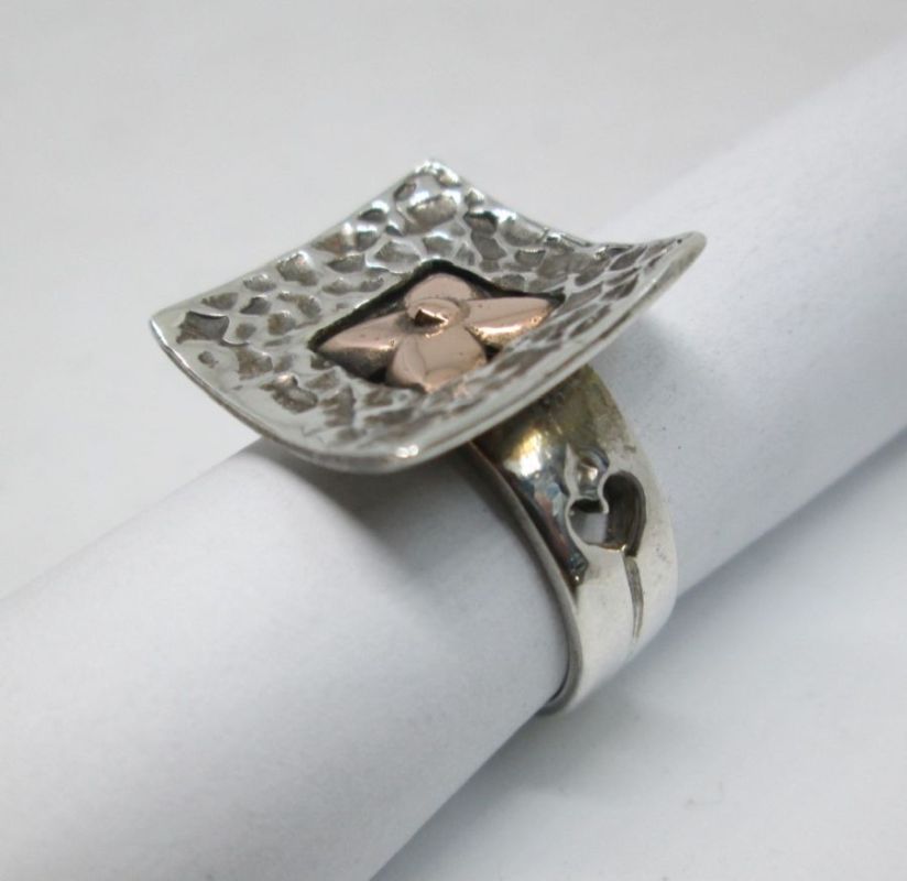 Silver Rose Gold Ring - Image 3
