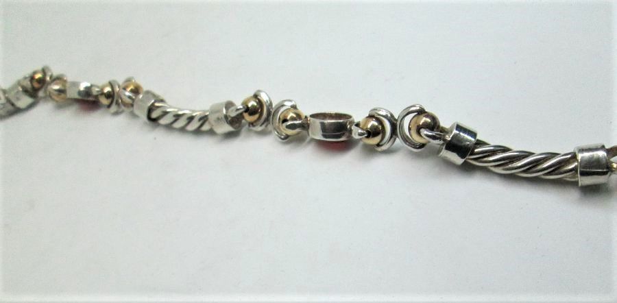 Bracelet silver gold bead - Image 5