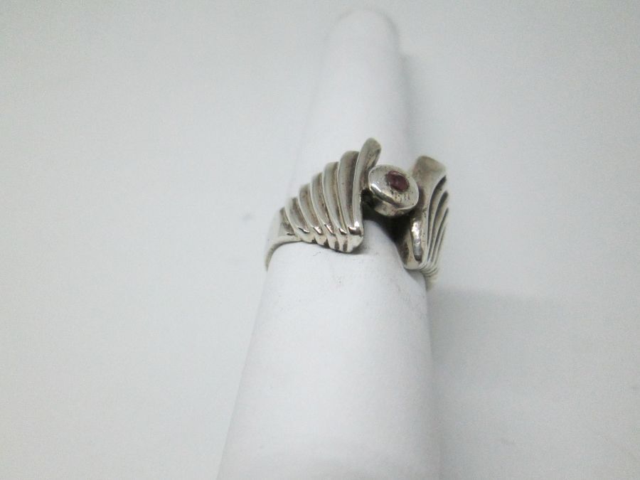 Two Wings Silver Ring - Image 3