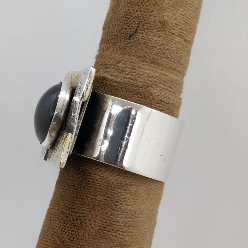 Silver Gold Garnet Ring - Image 12