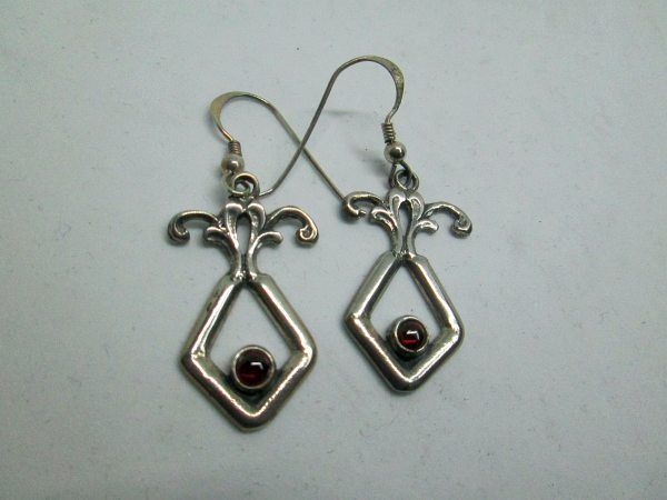 Sterling Silver Earings Contemporary Style