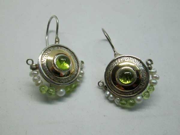 Sterling Silver Earings Contemporary Style