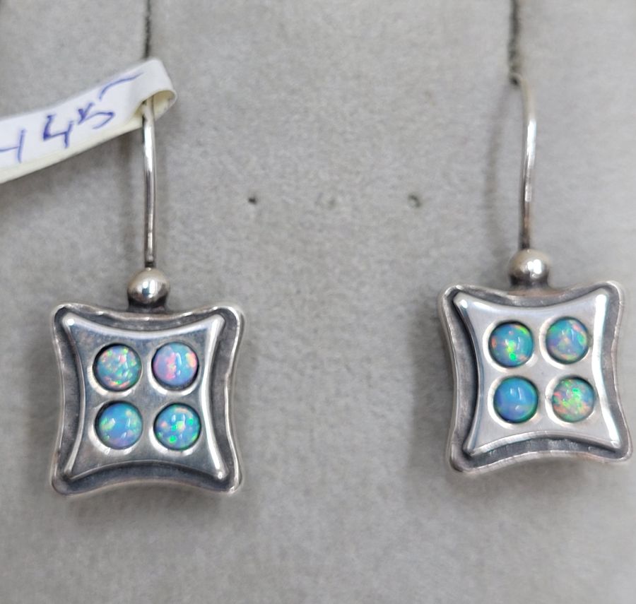 Silver earrings four Opal* - Image 4