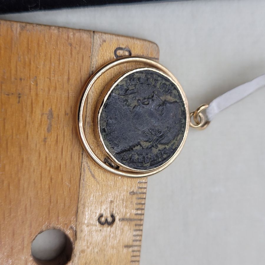 Antique Roman coin pendant - Image 7