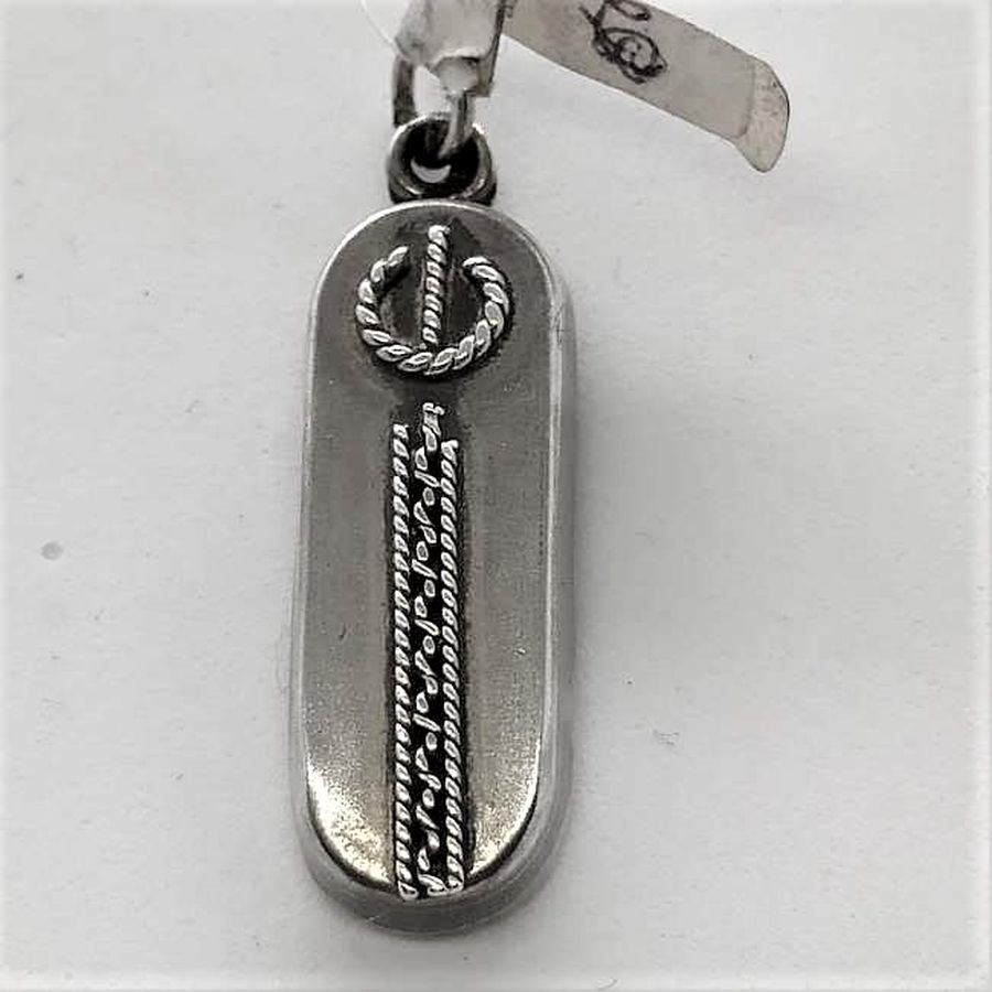 Mezuzah Pendant Ellipse Filigree - Image 3