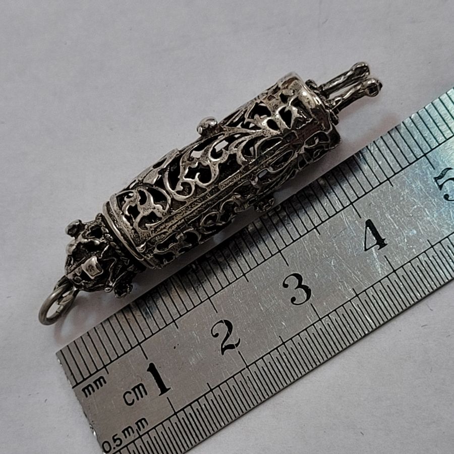 Silver Torah Scroll Pendant - Image 6