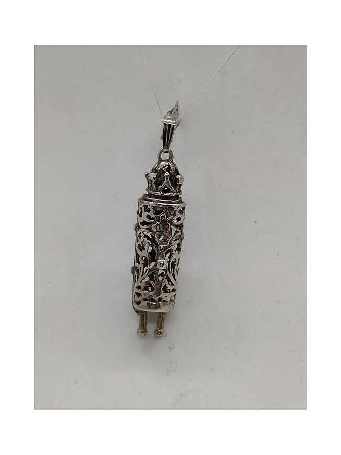 Silver Torah Scroll Pendant - Image 4
