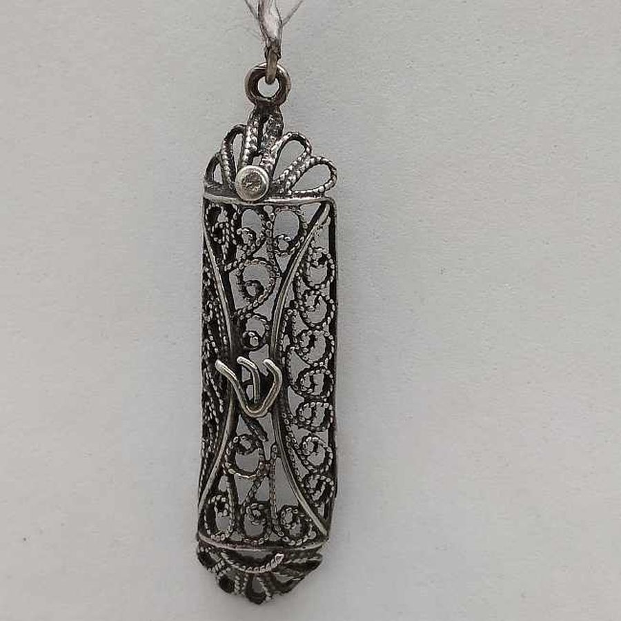 Mezuzah Pendant Open Back - Image 3