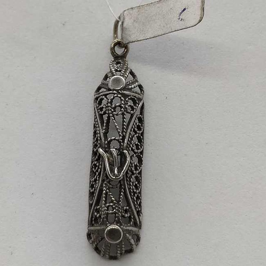 Mezuzah Pendant Open Back - Image 4