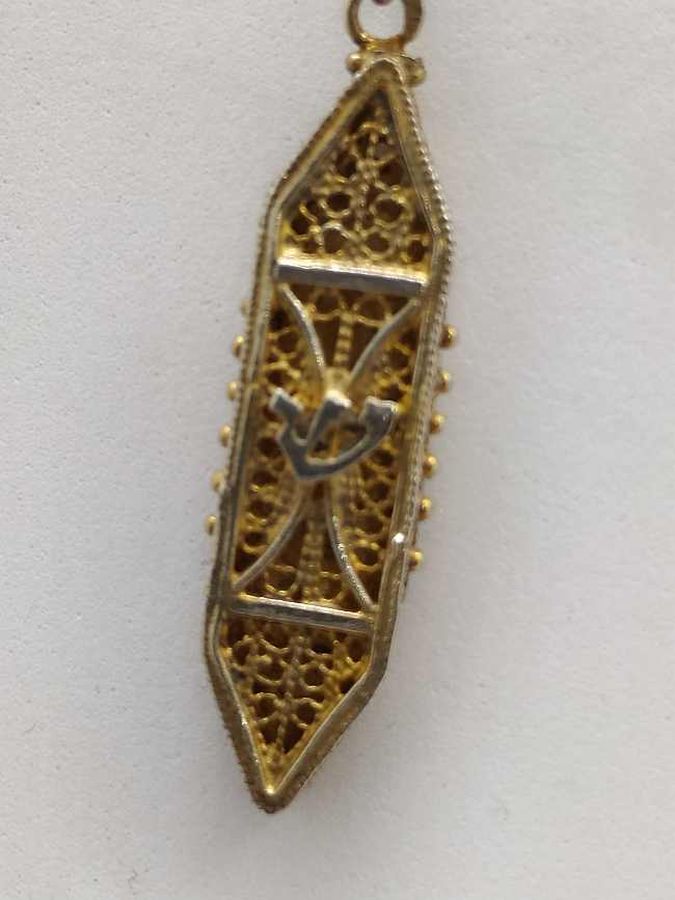 Mezuzah Pendant Gold Plated - Image 3