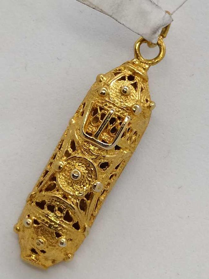 Mezuzah Pendant Half Rounded - Image 2