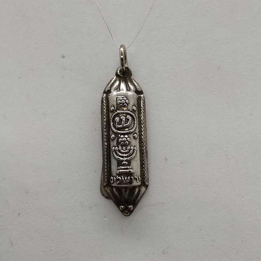 Silver Mezuzah Pendant Vintage* - Image 2
