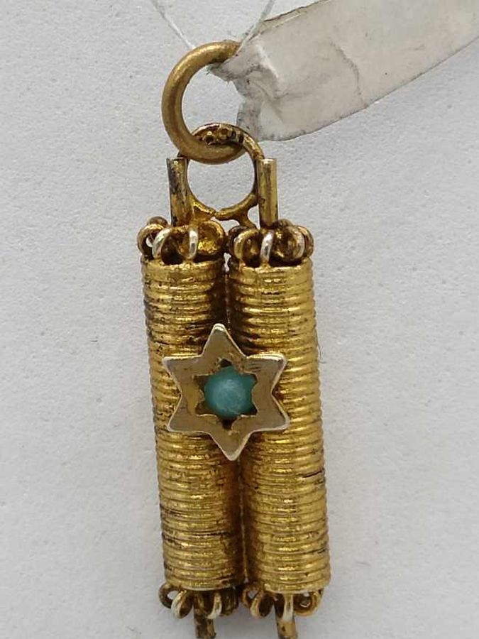 Pendant Torah Scroll Turquoise - Image 3