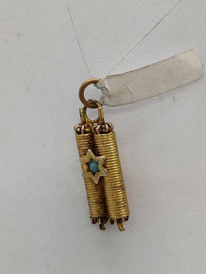 Pendant Torah Scroll Turquoise - Image 4