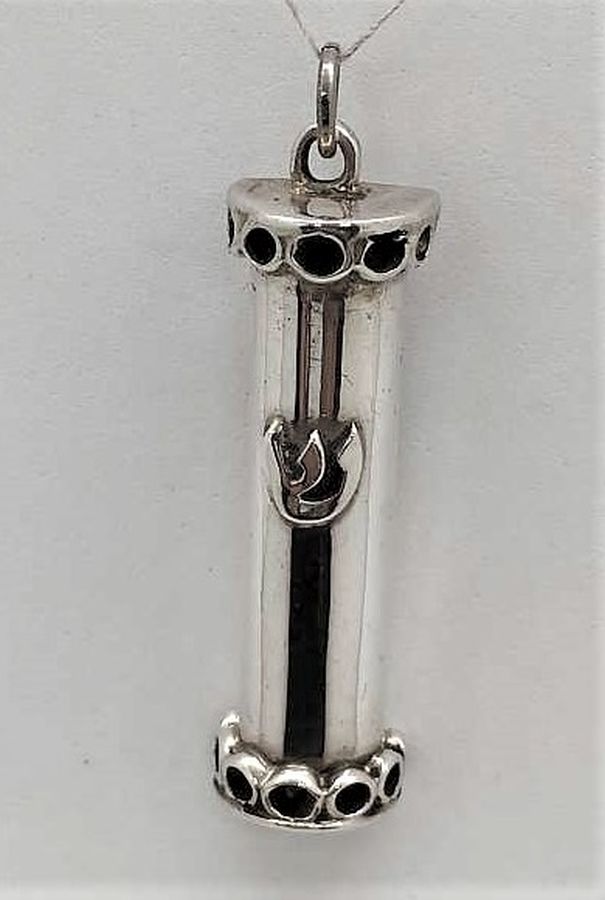 Mezuzah Pendant Half Round - Image 3